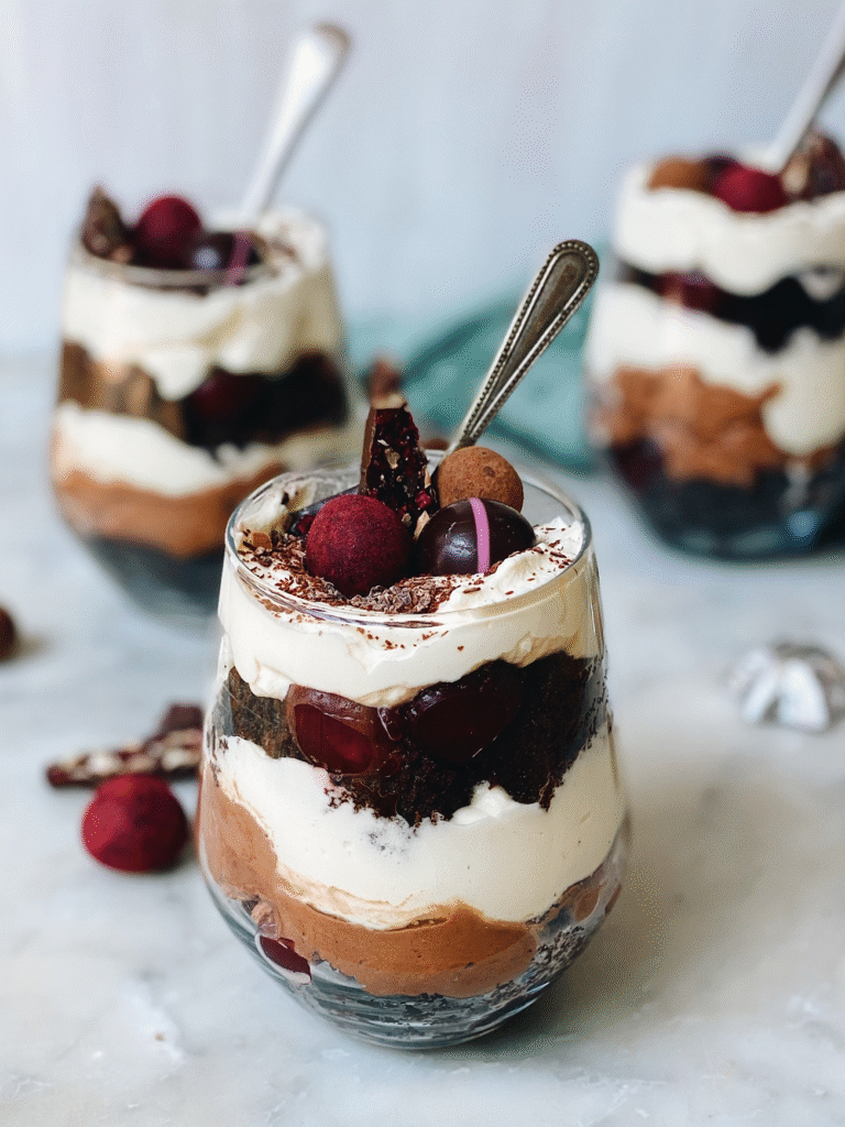 Brownie Cherry Trifle