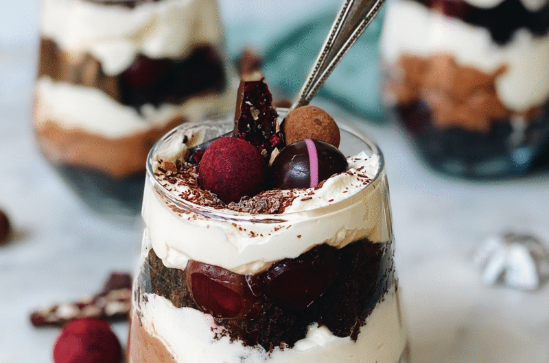 Brownie Cherry Trifle